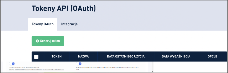 Generating an API token in the SMSAPI.pl panel